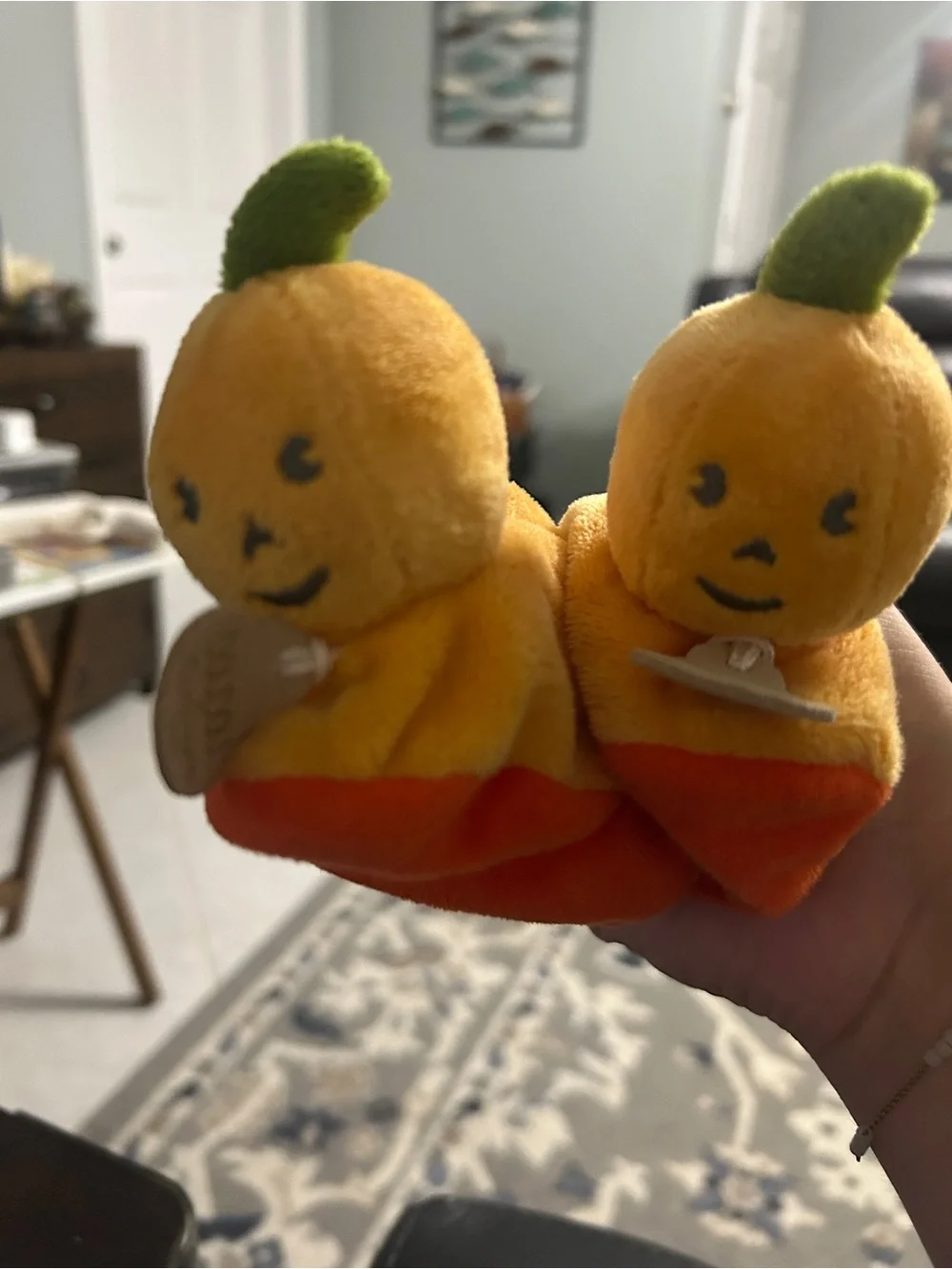 Plush Pumpkin Socks for Kids - Orange Cozy Fall Pair